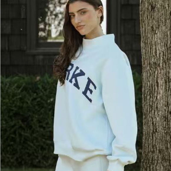 Parke Men's White Crewneck Sweater - Picture 2 of 4